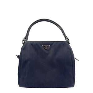 PRADA Handbag Tessuto leather PRUGNA dark purple